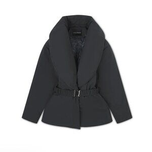 Marais Shawl Collar Belted Puffer Jacket